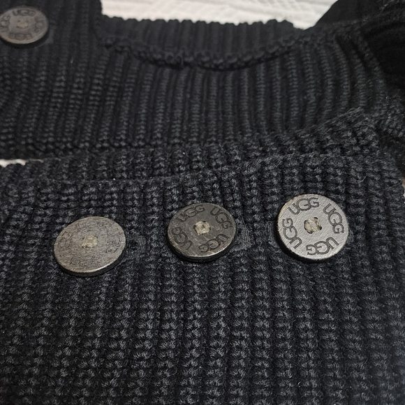 Ugg Black Classic Cardy Knit Boots Women's Size 7 - Picture 16 of 16